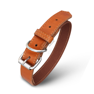 OneUP Premium Leather Fabric Dog Collar